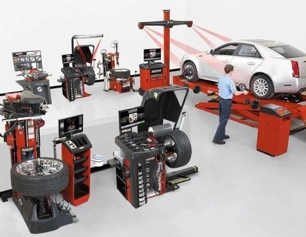 تجهيز ورش الإطارات